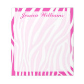 Bloc-note Impression Zebra (Devant)