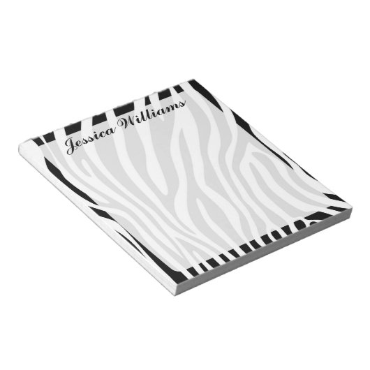 Bloc-note Impression Zebra (Incliné)