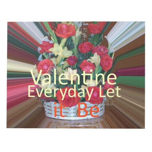 Bloc-note Imprimer Saint-Valentin (Devant)