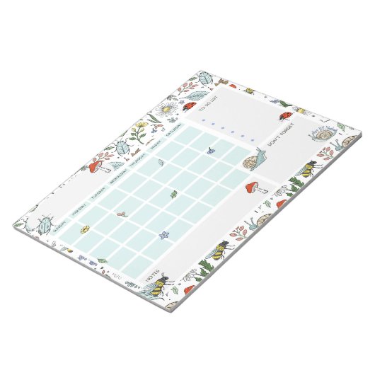 Bloc-note In the Garden Open Dated Desk Calendar Notepad (Incliné)