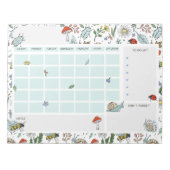 Bloc-note In the Garden Open Dated Desk Calendar Notepad (Devant)