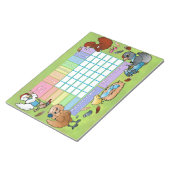 Bloc-note Incitatif au poulet Objectif hebdomadaire Note Pad (Incliné)