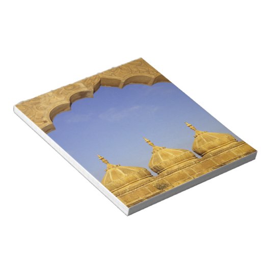 Bloc-note Inde, Rajasthan, Jaisalmer. Dômes en grès (Incliné)