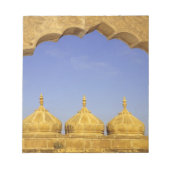 Bloc-note Inde, Rajasthan, Jaisalmer. Dômes en grès (Devant)