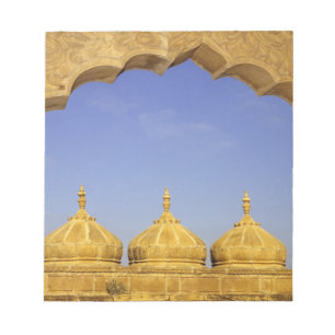 Bloc-note Inde, Rajasthan, Jaisalmer. Dômes en grès