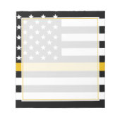 Bloc-note Indicateur de ligne d'or mince 911 Dispatcher d'ur (Devant)