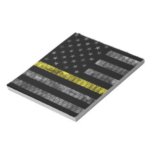 Bloc-note Indicateur de ligne jaune mince du distributeur