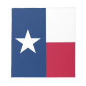 Bloc-note Indicateur d'état du Texas (Devant)