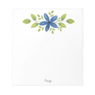 Bloc-note Indigo Aquarelle Florale Swag 2