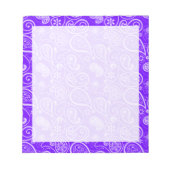 Bloc-note Indigo, Purple Paisley; Floral (Devant)