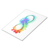 Bloc-note Infini avec méduse arc-en-ciel (Incliné)