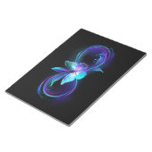 Bloc-note Infinité brillante avec papillon magique (Incliné)