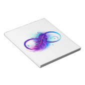 Bloc-note Infinity with purple feather (Incliné)