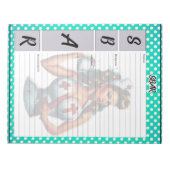 Bloc-note Infirmière béni Pinup_ Modèle SBAR (Devant)