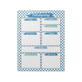 Bloc-note Infirmière bleue - Modèle de pathophysiologie (Tourné)