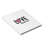Bloc-note Infirmière Cadeau Love Nurselife (Incliné)