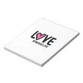 Bloc-note Infirmière Cadeau Love Nurselife (Tourné)
