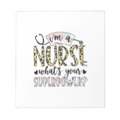 Bloc-note Infirmière Cadeau | Super Infirmière fière (Devant)