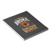 Bloc-note Infirmière de dialyse Halloween Balai Cassa Design (Incliné)