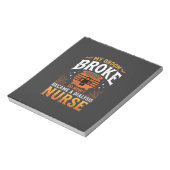 Bloc-note Infirmière de dialyse Halloween Balai Cassa Design (Tourné)