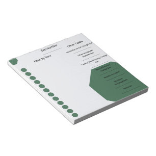 Bloc-note Infirmière de soins critiques Planificateur de cha