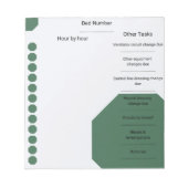 Bloc-note Infirmière de soins critiques Planificateur de cha (Devant)