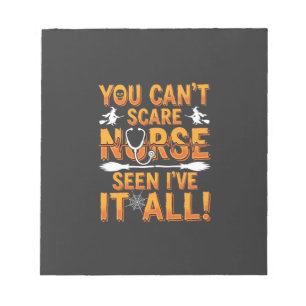 Bloc-note Infirmière d'Halloween a tout vu Design_1