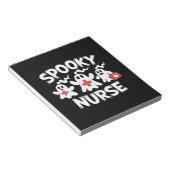 Bloc-note Infirmière drôle Halloween (Incliné)