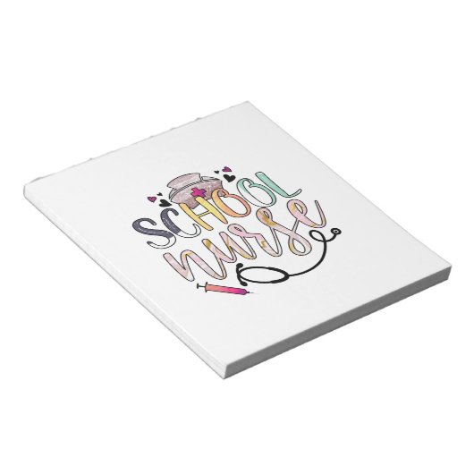 Bloc-note Infirmière école-cadeau (Incliné)