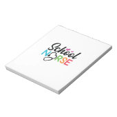 Bloc-note Infirmière école-cadeau (Tourné)