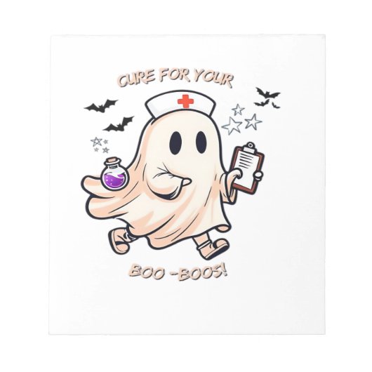 Bloc-note Infirmière fantôme avec potion magique Remède pour (Devant)
