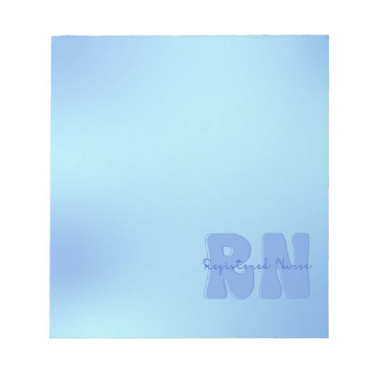Bloc-note Infirmière inscrite en bleu (Devant)