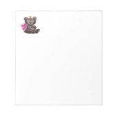 Bloc-note Infirmière Nounours (Rose) (Devant)