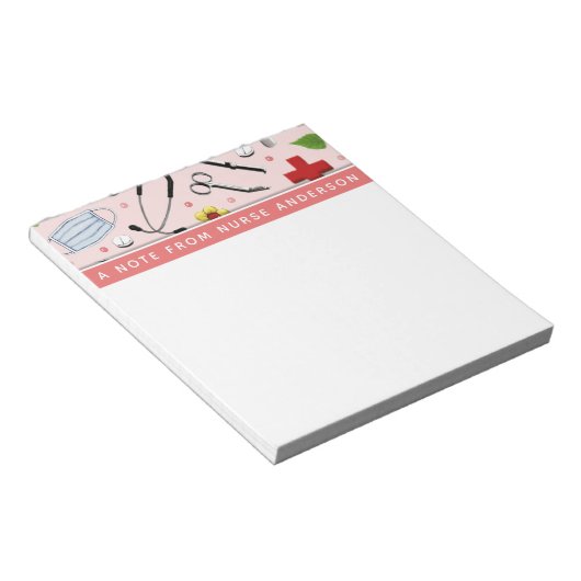 Bloc-note Infirmière personnalisée (Incliné)