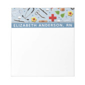 Bloc-note Infirmière personnalisée (Devant)