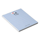 Bloc-note Infirmière personnalisée Stethoscope bleu Médicale (Incliné)