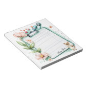 Bloc-note Infirmière prenant une tasse de café (Incliné)