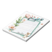 Bloc-note Infirmière prenant une tasse de café (Tourné)