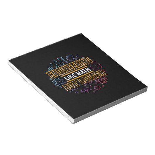 Bloc-note Ingénieur Ingénierie Comme Math (Incliné)