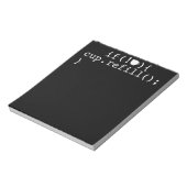 Bloc-note Ingénieur logiciel de codage intelligent de rempli (Tourné)