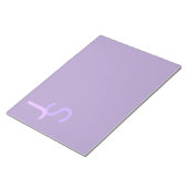Bloc-note Initiales chevauchantes modernes monogrammées | Vi (Incliné)