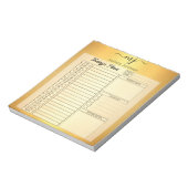 Bloc-note Initiales élégantes sur des feuilles de planner qu (Tourné)