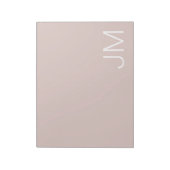 Bloc-note Initiales Monogrammes Tendance Rose Vierge Surdime (Tourné)