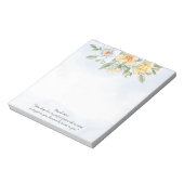 Bloc-note Inspiration Bible Verse Ressort Aquarelle Florale (Tourné)