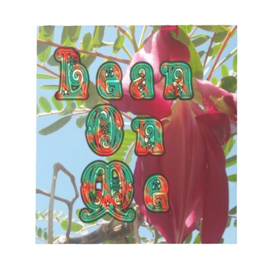 Bloc-note Inspiration Lean On Me Floral Skyward Art Imprimer (Devant)