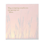 Bloc-note Inspiration Silhouette du coucher de soleil (Devant)