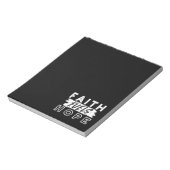 Bloc-note Inspirational Faith Quote – Faith Fuels Hope (Tourné)