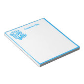 Bloc-note Inspirational Motivational Quote Blue Personalized (Incliné)