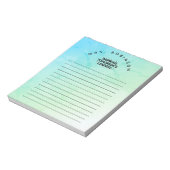 Bloc-note Inspirer les leaders de demain - Professeur de nom (Tourné)