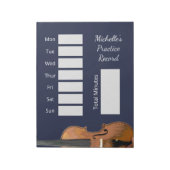 Bloc-note Instrument de musique Violon Leçons de pratique re (Tourné)